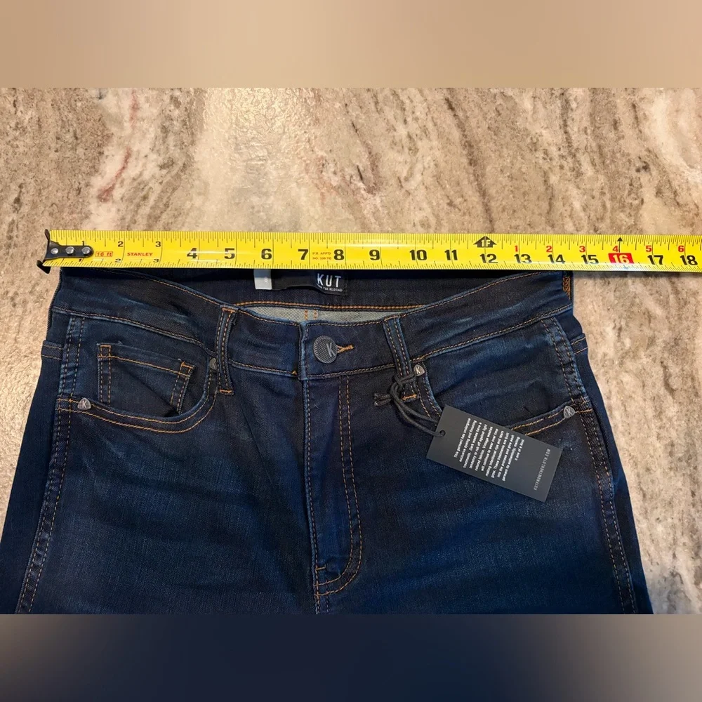 NWT!! Kut From The Kloth  CONNIE HIGH RISE SLIM FIT ANKLE RAW HEM  SIZE 8 - Picture 5 of 12